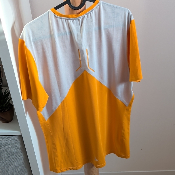 Craft Men's Vibrant Orange and White Tee - Picture 5 of 5